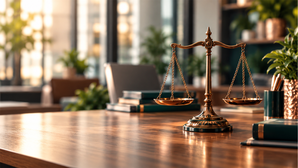Brass scales of justice illustrating disciplinary processes in South Africa