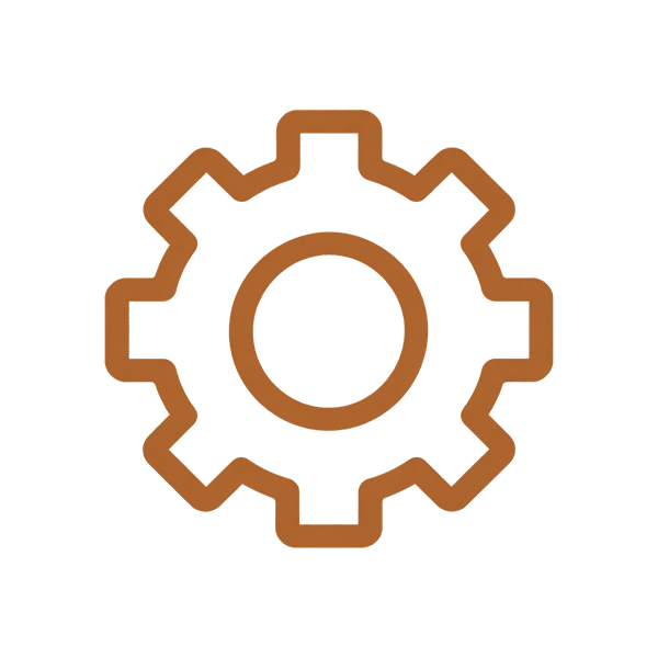 Skills development preparation gear icon